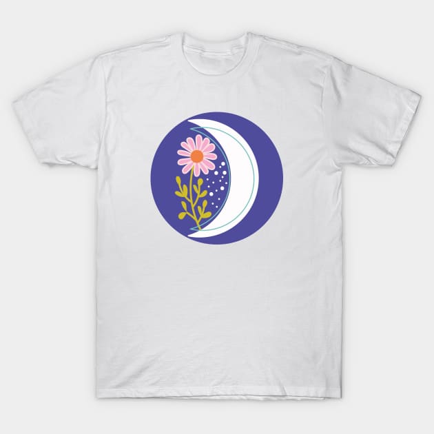 Celestial Moon T-Shirt by saadidesigns